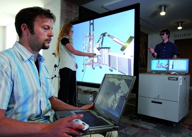 Bild 6: Mobile Virtual Environment im Einsatz. Bilder: IWP (Archiv: Vogel Business Media)