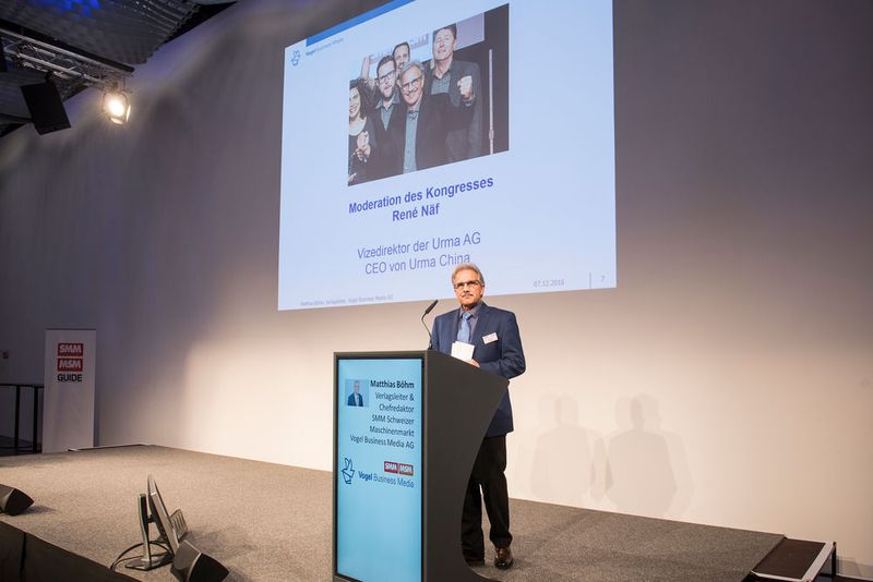 René Näf, Urma AG moderierte den Kongress. (Thomas Entzeroth)