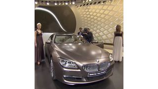 Das Highlight auf dem BMW-Stand: der 6er Gran Coupé ist das erste viertürige BMW-Coupés (Bild: BMW)