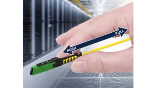 The push-pull mechanism allows for safe insertion and removal even at maximum port density. (Source: Rosenberger OSI)