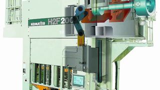 Eine ähnliche Presse wie die Komatsu H2F 200 mit 2-Punkt-Exzenterantieb wird am Messestand der Mawi GmbH während der Euroblech zu sehen sein.Bild: Mawi (Archiv: Vogel Business Media)