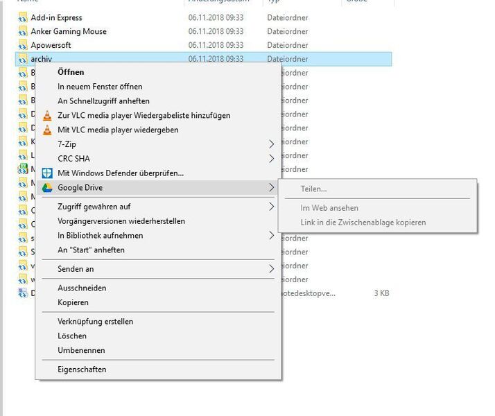 Dokumente können im Windows-Explorer über das Kontextmenü geteilt werden. (Microsoft / Screenshot Thomas Joos)