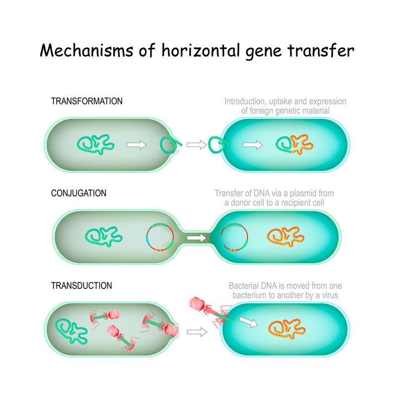 Horizontaler Gentransfer erlaubt es Bakterien, sich an neue Umweltbedingungen anzupassen.