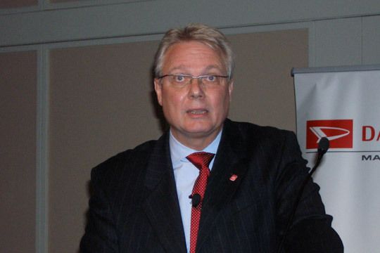 Geschäftsführer Matthias Heinz stellte verschiedene Maßnahmen vor, mit deren Hilfe der Importeur den Händlern das Geschäft erleichtern will. (Archiv: Vogel Business Media)