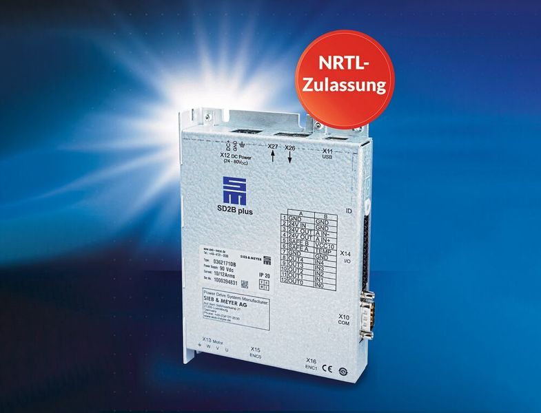 Der SD2B plus von Sieb & Meyer steht nun auch mit NRTL-Zulassung zur Verfügung. Dadurch lassen sich die Geräte ohne zusätzliche Abnahmen in Systeme für den US-amerikanischen Markt integrieren.  (Sieb & Meyer)