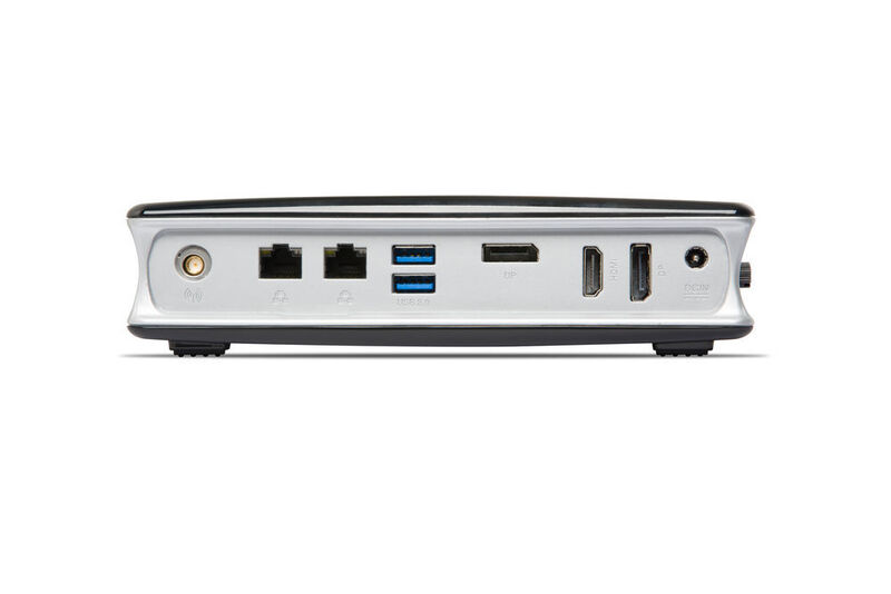 Die Zotac Box MI551 ist mit zwei Gbit-LAN-Ports ausgestattet. (Bild: Zotac)