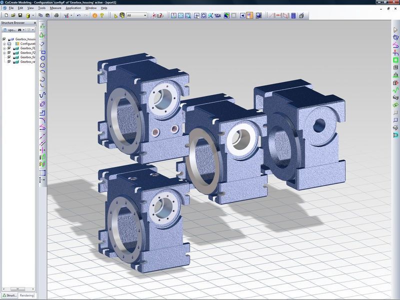 Beziehungen zwischen Fertigteilen, Halbfertigteilen und Lagerteilen erstellen und pflegen (CoCreate Model Manager). (Archiv: Vogel Business Media)