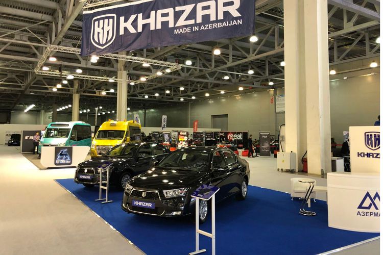 Der aserbaidschanische Autobauer Khazar war ebenfalls in Moskau vertreten. (Bild: Wolfgang Gomoll)