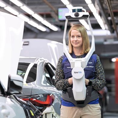 Mobile 3D laser scanners can be used to create photorealistic panoramic images, floor plans and point clouds. (Image:BMW/Harry Zdera)