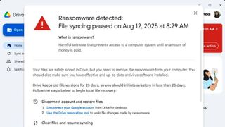 Google Drive verfügt über einen KI-basierten Schutz vor Mal- und Ransomware. (Bild: Joos / Google)