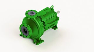 Medien in schwierigen Chemieprozessen werden mit der NML Spiralgehäusepumpe von Dickow sicher gefördert. 
 (Bild: Dickow)