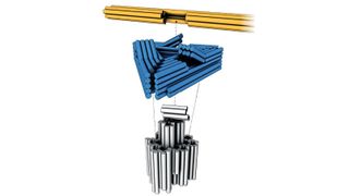 Schematische Darstellung des Nanomotors (Bild: Anna-Katharina Pumm / TUM )