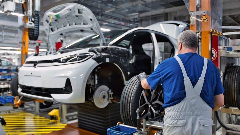 In Werken wie Zwickau, die E-Autos bauen, will Volkswagen wegen steigender Nachfrage die Produktion hochfahren.(Bild:  Volkswagen)