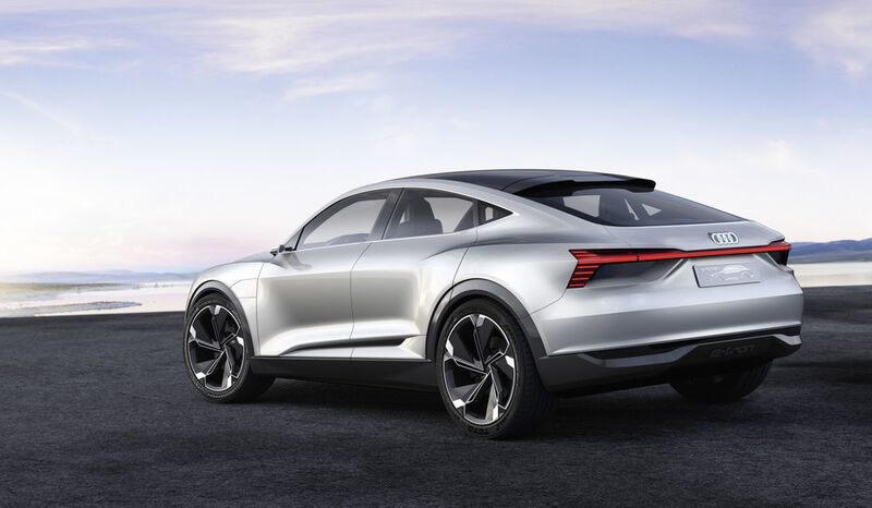 Das Audi E-Tron Sportback Concept gibt einen Ausblick auf das zweite reine Elektroauto aus Ingolstadt. (Audi)