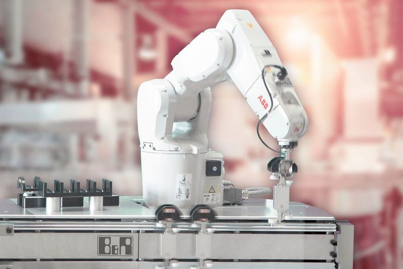 Auf der SPS zeigt B&R erstmals ABB-Roboter als integralen Bestandteil seines Automatisierungssystems. (B&R)
