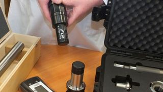 Gewefa's test equipment combines the Ott-Jakob Power Check (a spindle-pull force measuring gauge) and high-precision Gewefa test bars and alignment kits. (Gewefa UK)