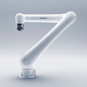 Der Cobotta Pro von Denso Robotics kombiniert die Vorteile eines kompakten Cobots mit der Roboterperformance für den industriellen Einsatz.(Bild:  DENSO Robotics)