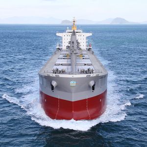 Auf diesem Frachter wird im Rahmen des EU-Projekts Gamma ein Ammoniakcracker des Fraunhofer IMM mit einem elektrischen Leistungsäquivalent von 400 kW als Stromerzeuger zusammen mit einer Brennstoffzelle installiert.(Bild:  ANT Topic)