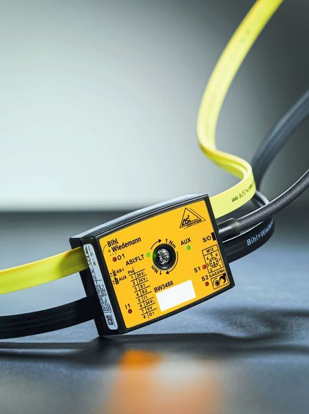 Aktiver Verteiler AS-i Safety: damit lassen sich jetzt auch Sicherheitssensoren und -aktuatoren ohne AS-i Chip einfach in AS-i Safety at Work integrien. (Bihl+Wiedemann)