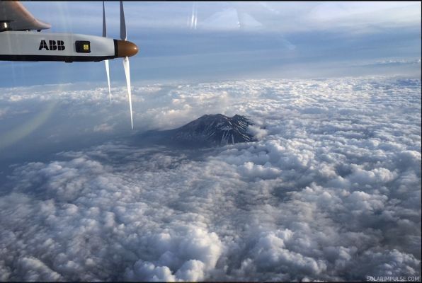 Flug 7 Nanjing - Nagoya (Japan): Impressionen (Bild: Solar Impulse)