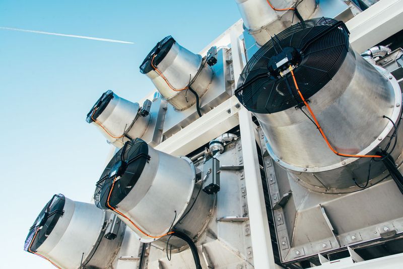 Die CO2-Filter-Anlage von Climeworks. (Julia Dunlop/Climeworks)
