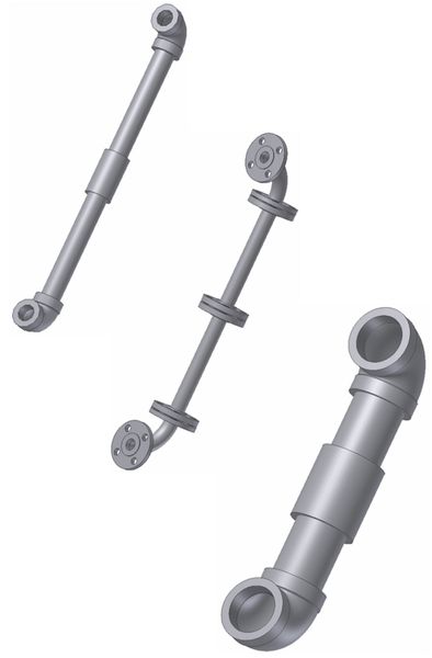 Abb. 7: Neue Typen von Rohrsegmenten in Autodesk Inventor Professional 2008. (Archiv: Vogel Business Media)