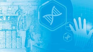 Was hat sich vom Labor des Altertums bis heute geändert und wie sehen die Technologien der Zukunft aus? (© jakarin2521; Morphart/fotolia.com [M] Herkersdorf)