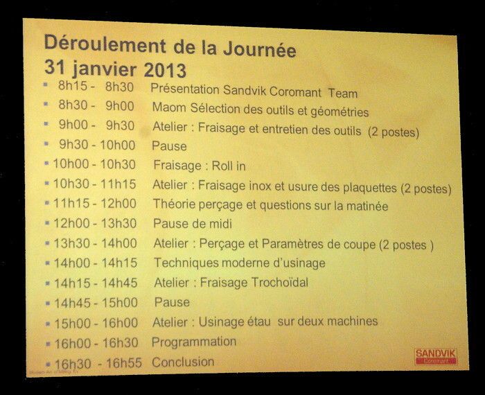 Reflet du séminaire Sandvik de janvier 2013 au Technopôle de Ste-Croix (Image: MSM)