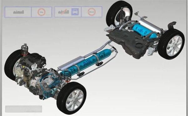 Einen hydraulischen Hybrid-Antrieb für PKWs wollen PSA und Bosch zusammen entwickeln (PSA Peugeot Citroën)