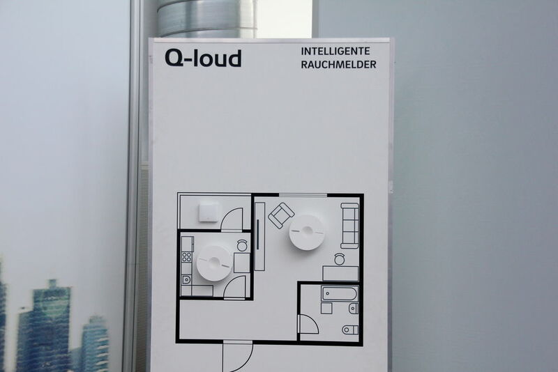 Q-loud zeigte außerdem eine Anwendung mit intelligenten Rauchmeldern. (Reinhold Schäfer)