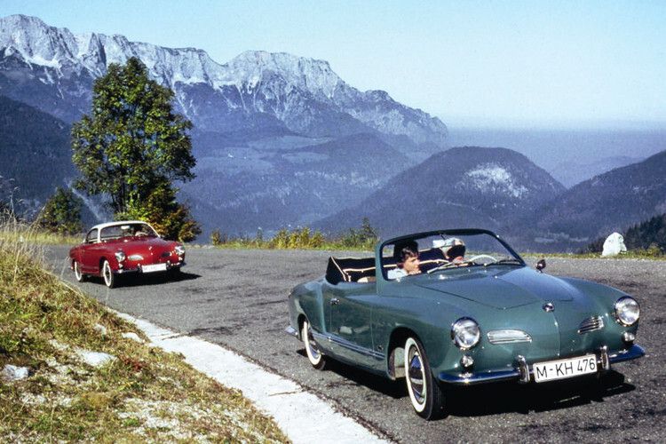 Lockruf des Südens: In den 50er und 60er Jahren machte sich so mancher Weltenbummler am Steuer seines Karmann Ghia auf den Weg ins Traumland Italien. (Foto VW)