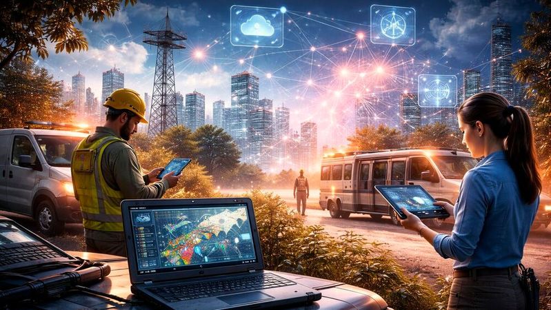 Mobile IT entwickelt sich 2026 zu einem vernetzten Ökosystem aus Geräten, Services und KI-gestützten Funktionen.(Bild:  ChatGPT / KI-generiert)