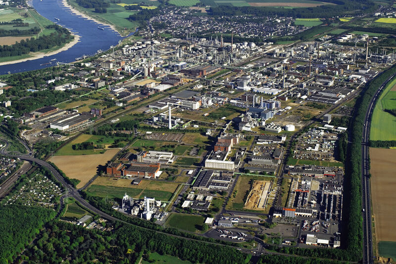 Aerial view of Bayer Material Science's Dormagen site, where Structese shall be employed in ... (Picture: Bayer)