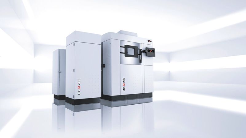Mit der EOS M 290 steht bereits ein Metallsystem für die additive Fertigung zur Verfügung, das  die Anforderungen der Kunden aus dem Serienumfeld bedient. (Bild: EOS)