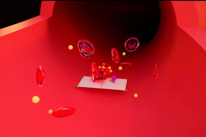 Die Behandlung blockierte die Blutversorgung des Tumors und verursachte innerhalb von 24 Stunden eine Schädigung des Tumorgewebes, ohne dass dies Auswirkungen auf das gesunde Gewebe hatte. (ASU Biodesign Institute)