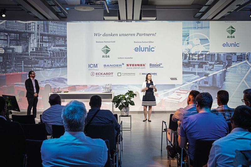 Impressionen der 4. Fachtagung „Mehr Effizienz im Presswerk“ am 15. Juni 2023 in Würzburg. (Bild: VCG/Stefan Bausewein)