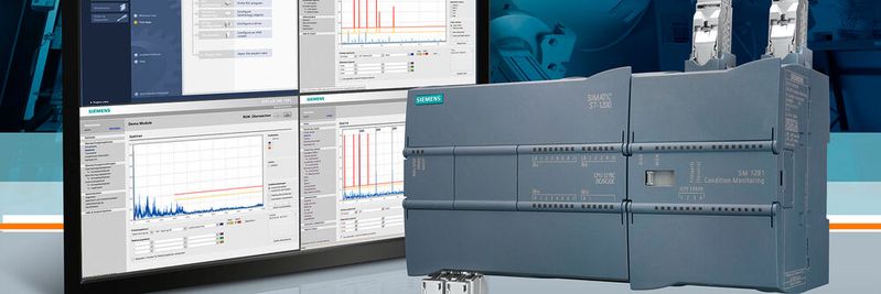 Mit Condition Monitoring lassen sich Anlagenzustände überwachen. Dafür hat Siemens das Condition Monitoring System Siplus CMS1200 entwickelt. Basis ist das Condition Monitoring Modul SM 1281 als Erweiterungsbaugruppe der Simatic S7-1200-Controller.(Bild:  Siemens)