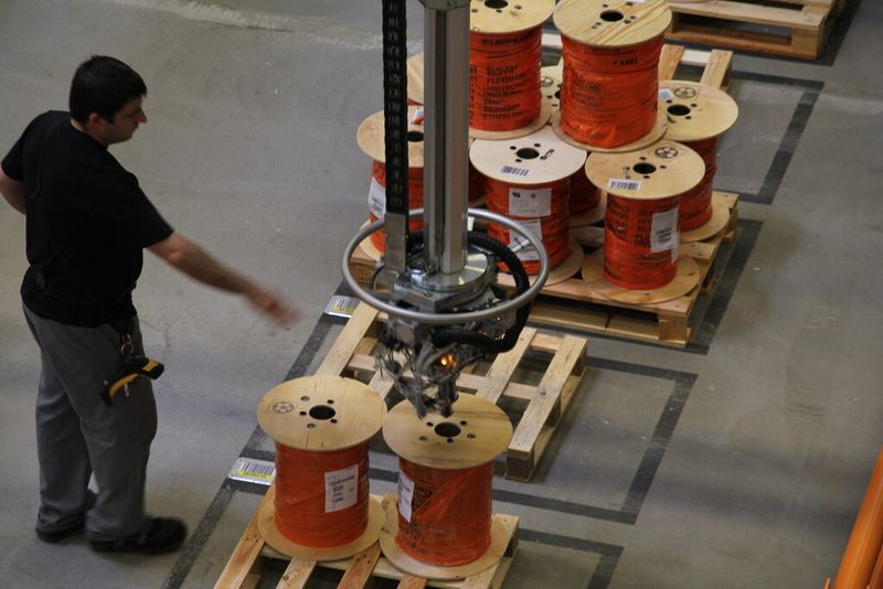 ...der Kabeltrommeln.... (Bild: Schäfer)