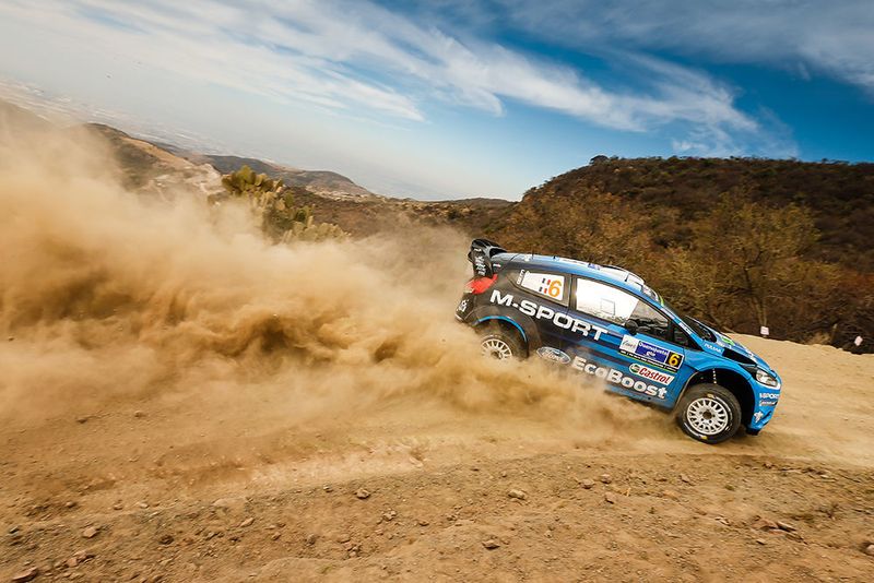 M-Sport bei der FIA World Rally Championship in Mexiko in einem Ford-Fiesta RS WRC. (M-Sport / McKlein)