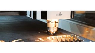 Eagle hat neu eine 30-Kilowatt-Faserlaser-Schneidmaschine auf den Markt gebracht. (Bild: Eagle)