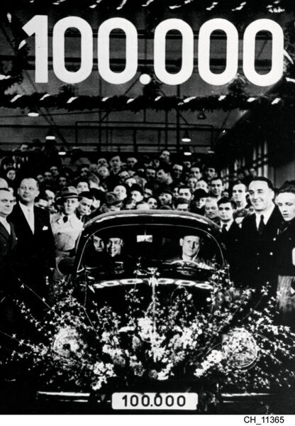VW feierte den 100.000. Käfer. (VW)