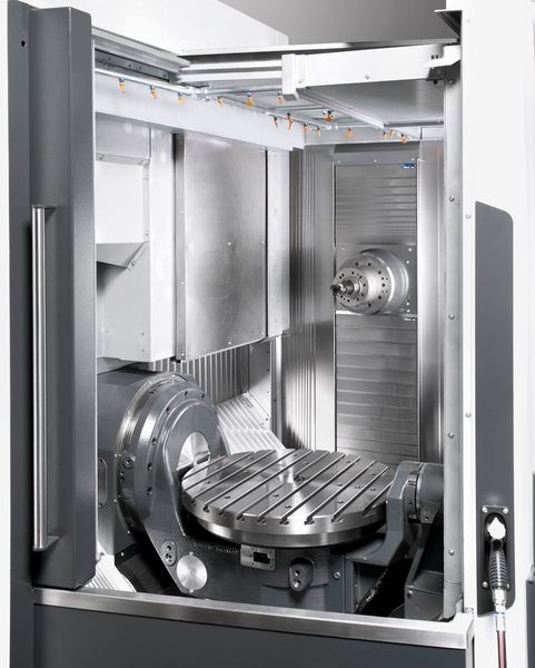 Die HF ist eine neue Maschinenreihe, die hohe Produktivität und universellen Einsatz bei mittleren und höheren Losgrößen ermöglicht. Die Fünf-Achs-Bearbeitungszentren HF 3500 und HF 5500 reduzieren durch die 5. Achse im Werkstück deutlich die Nebenzeiten. Zielgruppen für dieses neue Maschinenkonzept liegen vor allem in der Automobilindustrie, deren Zulieferer und im allgemeinen Maschinenbau. (Heller)