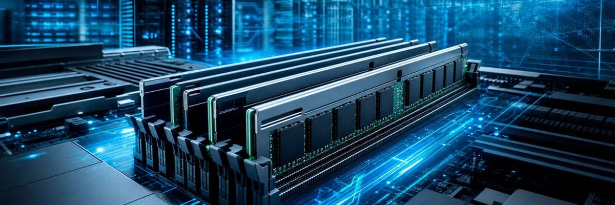 NVDIMM-P-Speicher sind beispielsweise für den Einsatz in Hochleistungsservern prädestiniert. (Bild: KI-generiert)