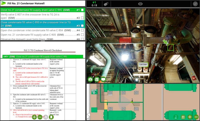 Digitale Replika mit simulierter Betriebsanweisung (Bild: Voovio)