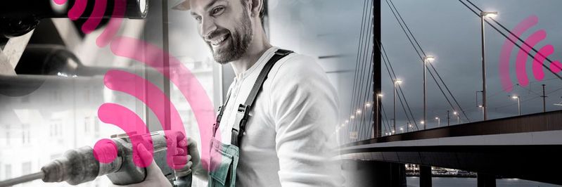 Die Sensoren im Maschinennetz der Telekom können auch Winzern oder Brückenbauern helfen.(Bild:  Deutsche Telekom)