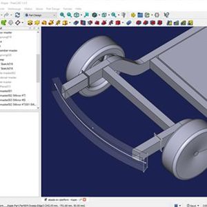 Modeling the EV Platform from Shells and Solids Using the Part, Part Design, and Sketcher Workbenches.  (Source:  Alsado)