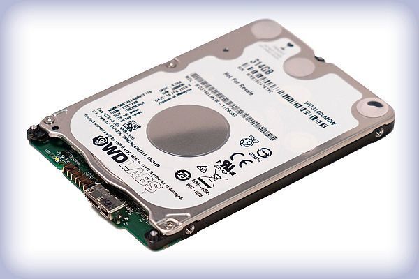 WD PiDrive 314GB: Eine Festplatte speziell gefertigt für den Raspberry Pi (Bild: Western Digital)