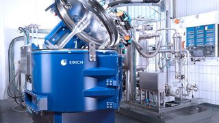 Der MixSolver eignet sich für die Herstellung von Elektrodenmischungen für Lithium-Ionen-Batterien. (Bild: Eirich)