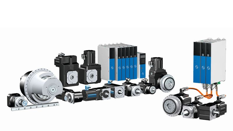 Das Portfolio: Antriebsregler, Getriebemotoren, Kabel – der Anwender erhält alle Antriebskomponenten aus einer Hand.(Bild:  Stöber Antriebstechnik)