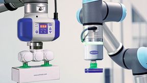 Großer und kleiner Bruder: Die beiden elektrischen Vakuum-Erzeuger ECBPI und ECBPM wurden speziell für mobile Robotik entwickelt. 